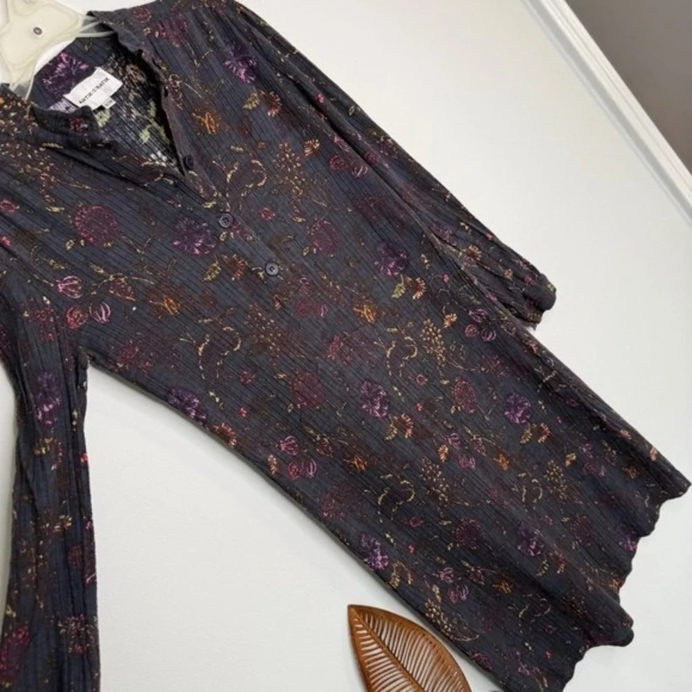 M23 Antik Batik Alina Black‎ Floral Midi Dress